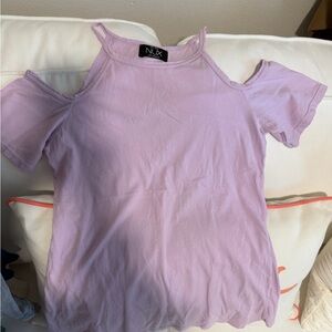 NUX Soft Purple Sleeveless Top